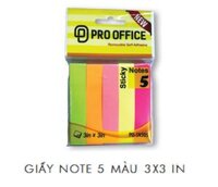 GIẤY NOTE GIẤY 5 MÀU PRO-OFFICE PO-SN305