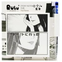 Giấy Note Hình Kèm Bút 75 x 75 mm - Bu Bu BLTP-0341 - Mẫu 2 70 Tờ