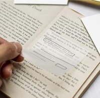 Giấy note nhựa trong suốt 3x3in 206 50 tờ keo