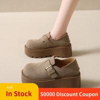 Giày nữ ★ 1225 Giày Birkenstock Retro Mới Đế Dày Giày Đế Cao Giày Slip-On Tăng Chiều Cao