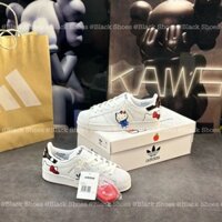 Giày nữ Adidas Superstar x Hello Kitty 'nhiều trắng' gw716sj thêu hoa dễ thương mũi Hello Kitty