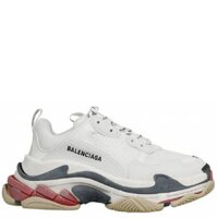 Giày Nữ Balenciaga Triple S Low 'White-Red'