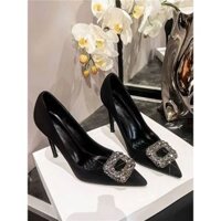 Giày nữ big size dáng cao gót 5 - 7 - 9cm, mũi nhọn, gót nhọn