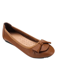 Giày Nữ Búp Bê Da Bò Huy Hoàng HT7905 - Da Size 35