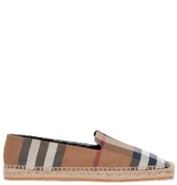 Giày Nữ Burberry Check Cotton Espadrilles 'Birch Brown'