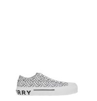 Giày Nữ Burberry Monogram Print Cotton Sneakers 'Optic White'