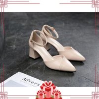 Giày Nữ Cao 5CM Tinh Tế Dễ Mix Đồ Nu và Đen Mã BBC26