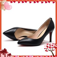 Giày Nữ Cao Gót Mũi Nhọn 8CM - MÃ XKC12