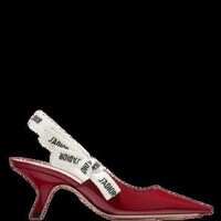 Giày Nữ Christian Dior Plain Logo Pumps & Mules 'Red'