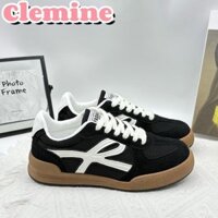 Giày Nữ Clemine Chống Trơn Trượt Thiết Kế Chống Mài Mòn Đáy Dày Cổ Điển Nhìn Màu Đỏ Giày Sneaker