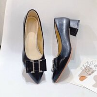 Giày nữ công sở, gót vuông 3p