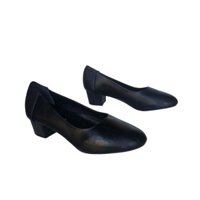 giày nữ da thật gót 5 phân phong cách hàn quốc 21679 [SKM]