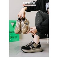 Giày Nữ Đế Cao Sneaker Nâng Đế Giày Thể Thao Viền Số (Sale off)