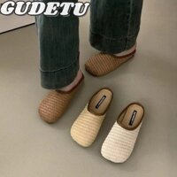 Giày Nữ Đế Thấp Đế Bằng Dệt Phong Cách Thoải Mái Dép