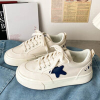 Giày nữ đi học giày vải canvas họa tiết ngôi sao hàng loại 1 full box