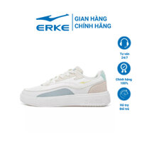 Giày nữ ERKE thiết kế đế bằng phối màu nhẹ nhàng trẻ trung 12123201032 - Màu trắng - 37