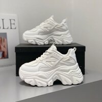 Giày Nữ G100 Thể Thao Sneaker Hàng Hiệu Cao Cấp Màu Trắng Đẹp Giá Rẻ Độn Đế Tăng Chiều Cao A2