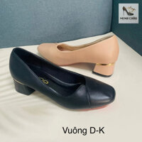 Giày nữ, Giày cao gót nữ mũi vuông 3cm
