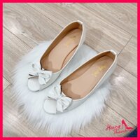 Giày Nữ, Giày Cao Gót Nữ Siêu Bền Gót Vuông 3 Phân Da Mềm. Giày Nữ Hoàng Thanh G1 Trắng.