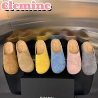 Giày nữ Giày da lộn mềm mại và thoải mái Giày nửa dép