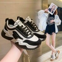 Giày Nữ , Giày Thể Thao Đế 2 Màu Răng Cưa Mới Loại Đẹp