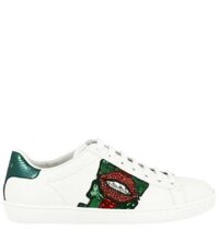 Giày Nữ Gucci Ace Low 'Lips Sequin White'