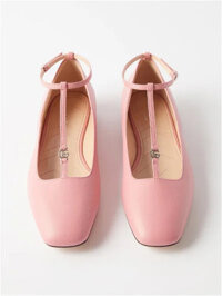 Giày Nữ Gucci GG-Monogram Leather Ballet Flats