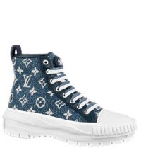Giày Nữ Louis Vuitton Lv Squad Trainer Boots 'Navy Blue'