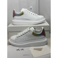 Giày nữ mcqueen trắng gót kim tuyến 7 màu thể thao alexander mc queen nữ cổ thấp