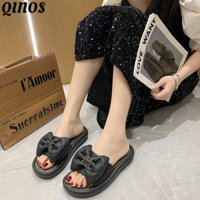 Giày Nữ Mới Phiên Bản Hàn Quốc Dép Nơ Dép Chống Trơn Trượt