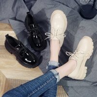 Giày nữ oxford da bóng