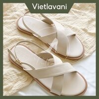 Giày nữ sandal Quai Chéo Bảng To Mã DPS15 Phong Cách Trẻ Trung Trend 2023
