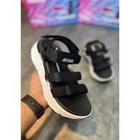 Giày nữ Sandal SKECHERS đế cao phối quai ngang