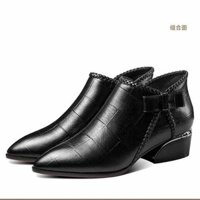 Giày Nữ Size Lớn 35-42 Giày Cao Cấp Mũi Nhọn Giày Da Nữ