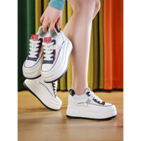 Giày nữ sneaker phối màu độn đế 8cm tôn dáng