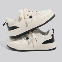 Giày nữ sneaker thể thao Hàn Quốc màu kem siêu xinh giá rẻ kiểu dáng học sinh FLORA G79