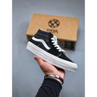 Giày nữ Vans SK8 Hi VR3 00.44 cổ điển màu đen và trắng giày vải