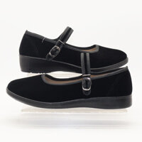 Giày nữ Warrior, giày chính thức, giày mẹ nhẹ chính hã, giày làm việc màu đen 916, giày y tá, giày nhảy slip-on 908009   HOGR.