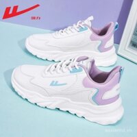 Giày nữ Warrior mùa xuân hè, giày thể thao da chống nước, giày bố đế dày mới 2025 cho ngày mưa, giày chạy cho phụ nữ