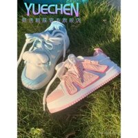 Giày nữ Yuechen Jade Dog mới đa năng giày Mandarin Duck giày thể thao niche trắng