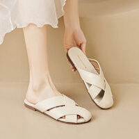 Giầy nửa bàn, sandal đế bệt nữ thời trang