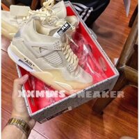 Giày Off-White x Air Jordan 4 Sail (Best Jlr)