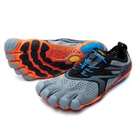 Giày ôm chân Vibram Fivefingers V-Run Màu Xám Xanh Lam Cam