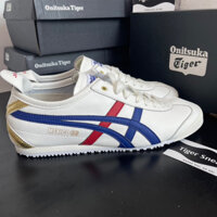 Giày Onitsuka Tiger MEXICO 66 BIRCH/PEACOAT Đế Gai, Giày Sneakers Nam Nữ Full Box