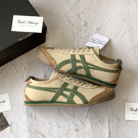 Giày Onitsuka Tiger Takuten nâu xanh_Giày sneaker đế bệt Onitsuka brown green nam nữ hottrend 2024