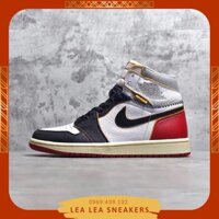 Giày ORDER Nike Air Jordan 1 Retro High stitching white, black and red chất lượng tốt nhất