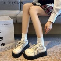 Giày Oxford đế Chunky thời trang nữ CUI YU XUAN ETAS có dây buộc dày