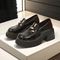Giày oxford đốc nữ da cao cấp độn đế 7cm Jo20 (Form to)