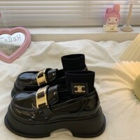 Giày Oxford nữ Chất da phong cách vintage hàn quốc