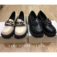 Giày Oxford nữ da lì phối xích ( Các bạn nhớ lùi 1sz nhaa)